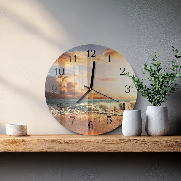 Orologio rotondo Costa sabbiosa