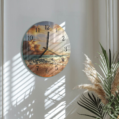 Orologio rotondo Costa sabbiosa