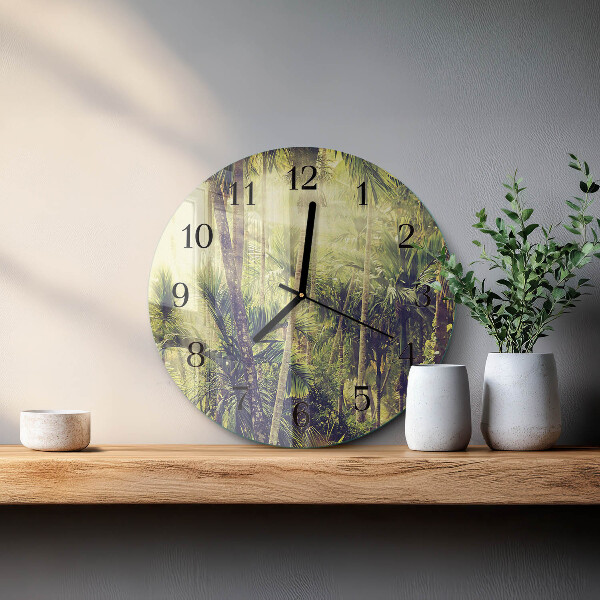 Orologio rotondo Palme