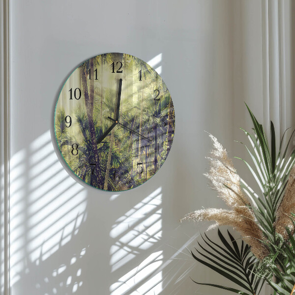 Orologio rotondo Palme