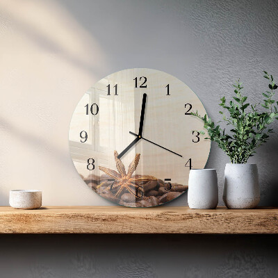 Orologio rotondo chicchi di caffè