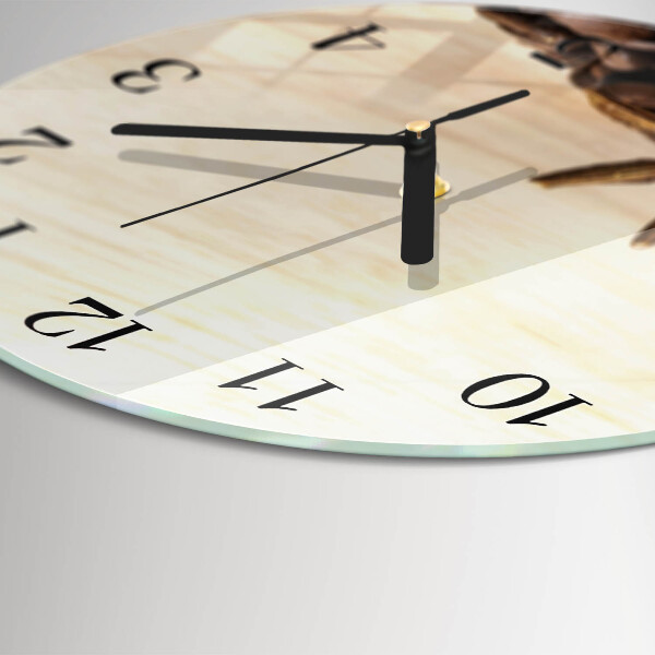 Orologio rotondo chicchi di caffè