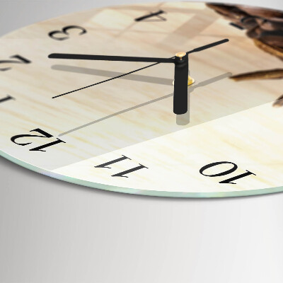 Orologio rotondo chicchi di caffè