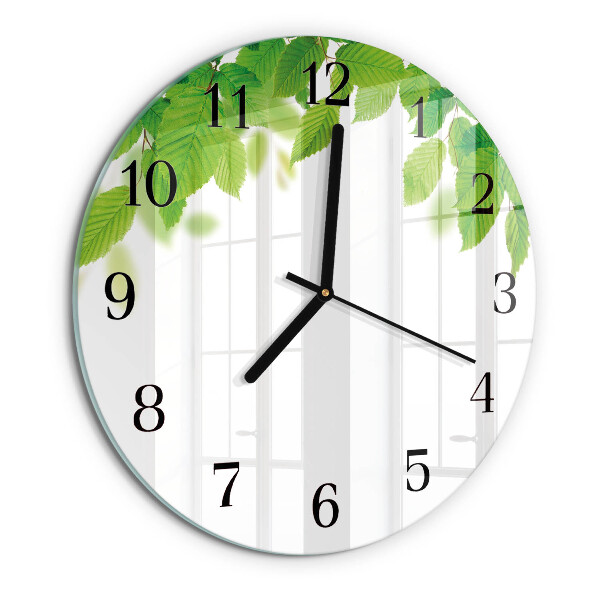 Orologio rotondo Foglie