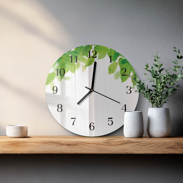 Orologio rotondo Foglie