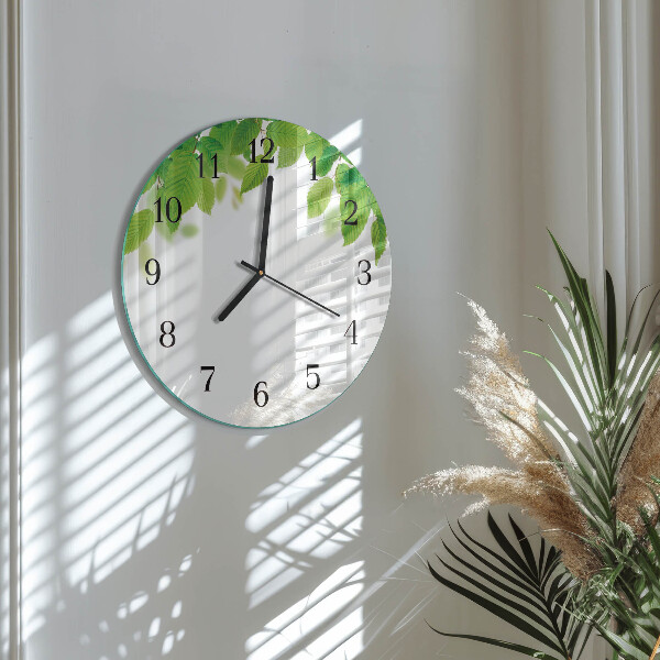 Orologio rotondo Foglie