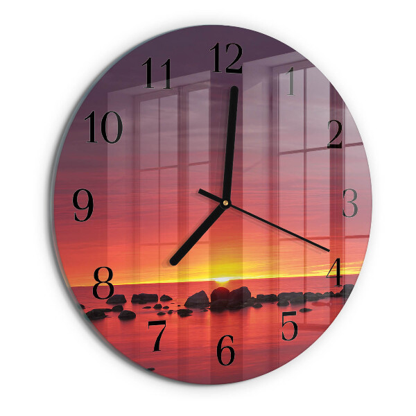 Orologio rotondo Tramonto