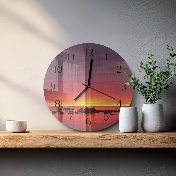 Orologio rotondo Tramonto