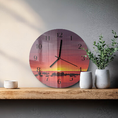 Orologio rotondo Tramonto