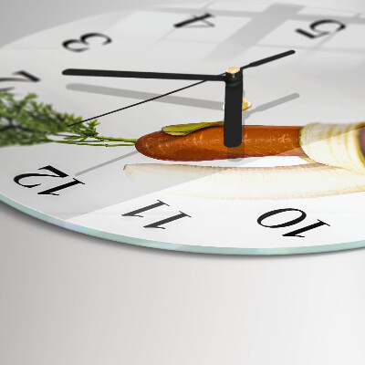 Orologio rotondo Carote e banane