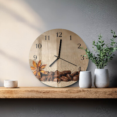 Orologio rotondo chicchi di caffè