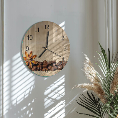 Orologio rotondo chicchi di caffè