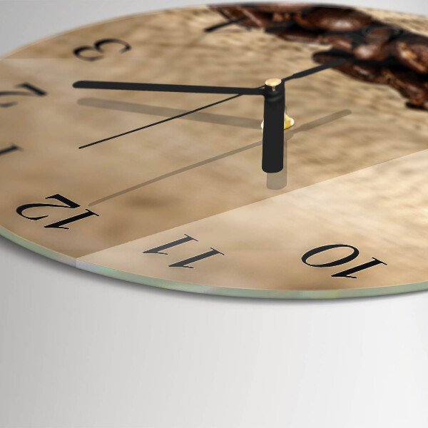 Orologio rotondo chicchi di caffè