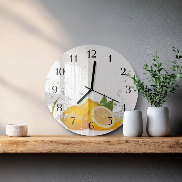 Orologio rotondo limoni