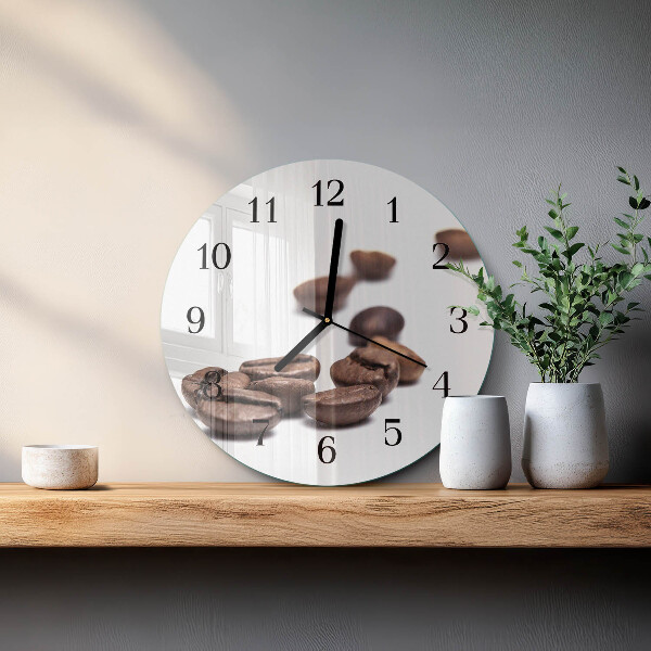 Orologio rotondo chicchi di caffè