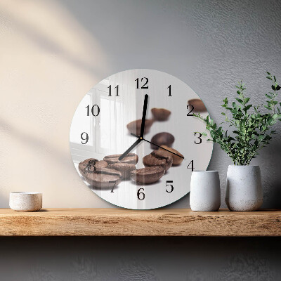 Orologio rotondo chicchi di caffè
