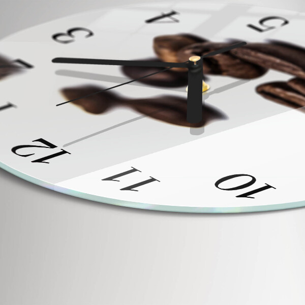 Orologio rotondo chicchi di caffè
