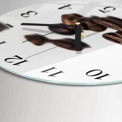 Orologio rotondo chicchi di caffè