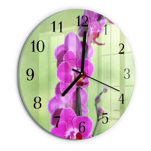 Orologio rotondo Orchidea
