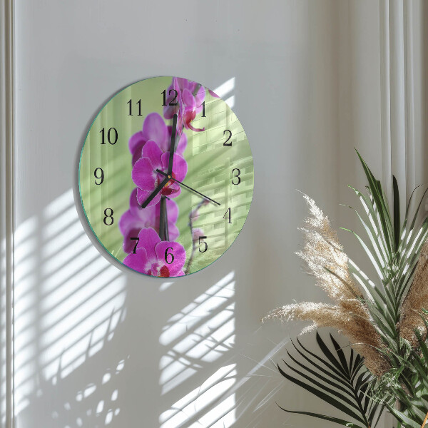 Orologio rotondo Orchidea