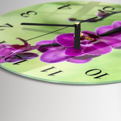 Orologio rotondo Orchidea