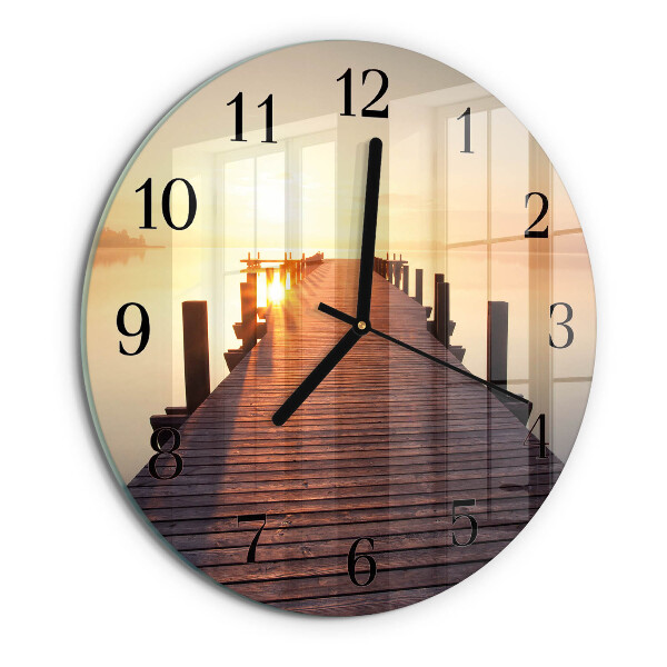 Orologio rotondo Ponte sul lago