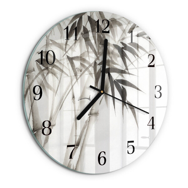 Orologio rotondo Bambù