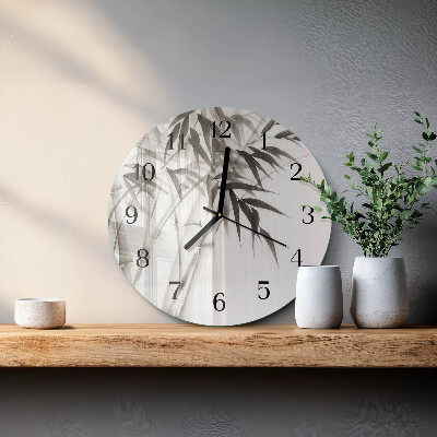 Orologio rotondo Bambù