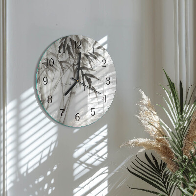 Orologio rotondo Bambù