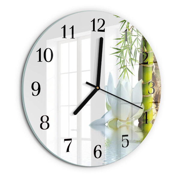 Orologio rotondo Bambù