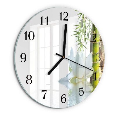 Orologio rotondo Bambù