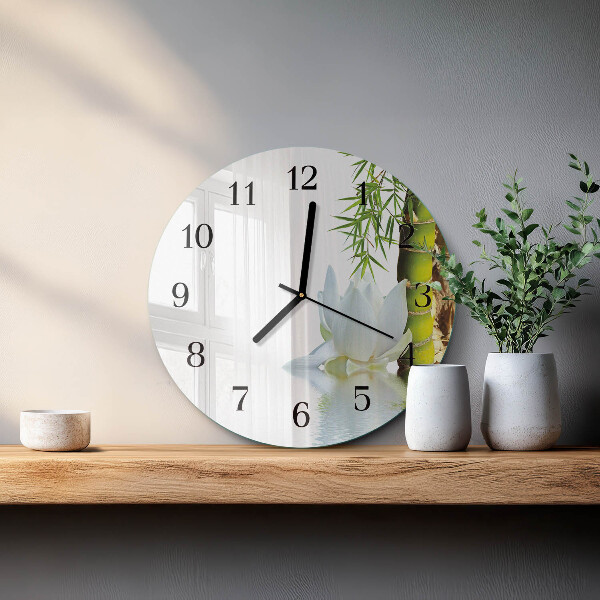 Orologio rotondo Bambù