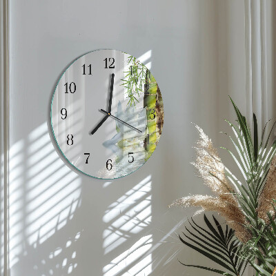 Orologio rotondo Bambù