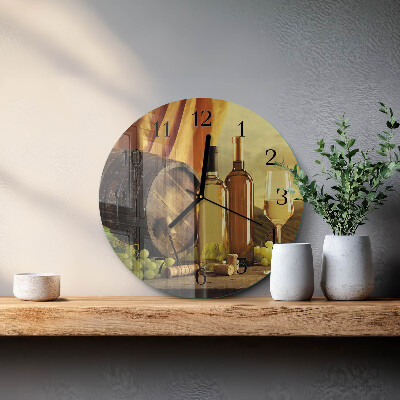 Orologio rotondo Botte di vino