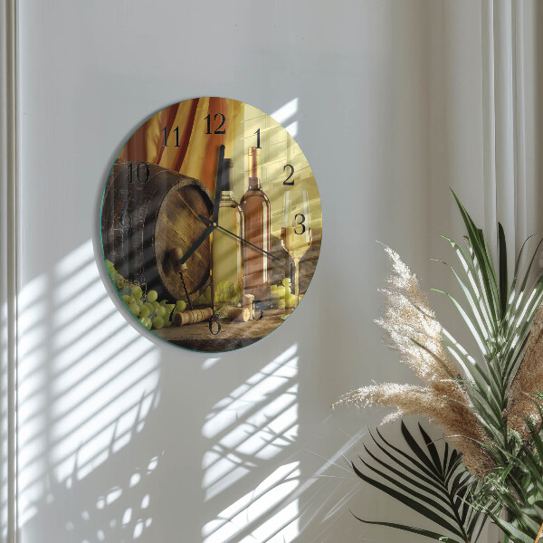Orologio rotondo Botte di vino
