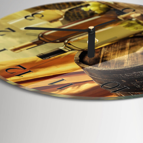 Orologio rotondo Botte di vino