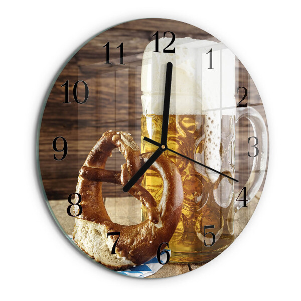 Orologio rotondo Pretzel alla birra