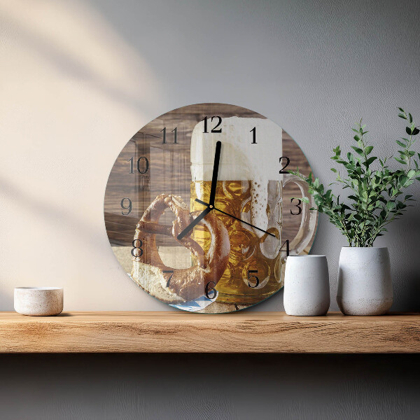 Orologio rotondo Pretzel alla birra