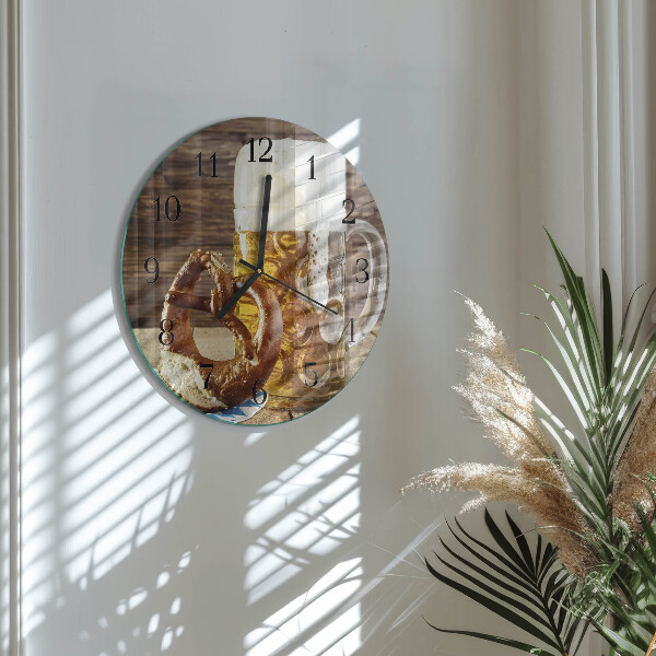 Orologio rotondo Pretzel alla birra