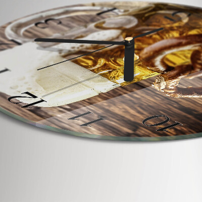 Orologio rotondo Pretzel alla birra