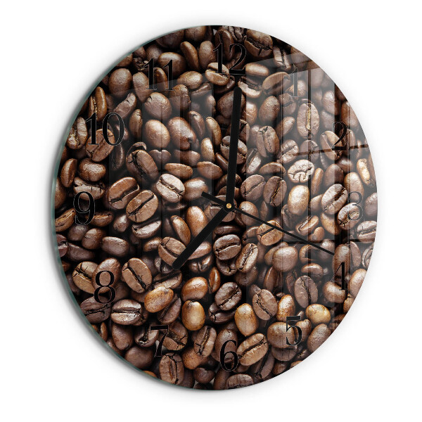 Orologio rotondo chicchi di caffè
