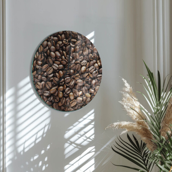 Orologio rotondo chicchi di caffè