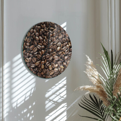 Orologio rotondo chicchi di caffè
