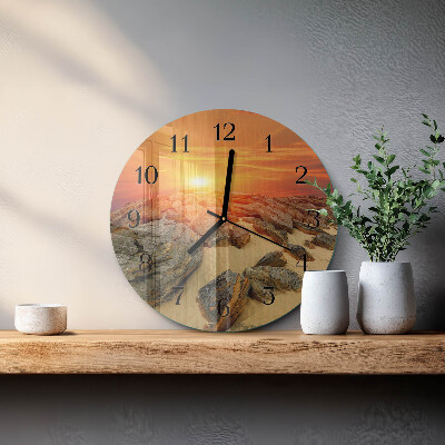 Orologio rotondo Tramonto