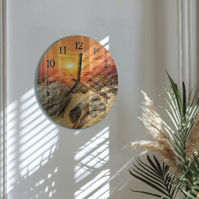 Orologio rotondo Tramonto