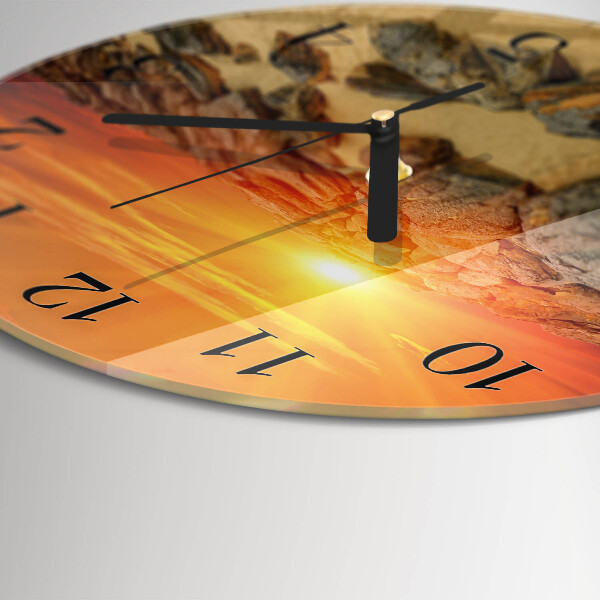 Orologio rotondo Tramonto