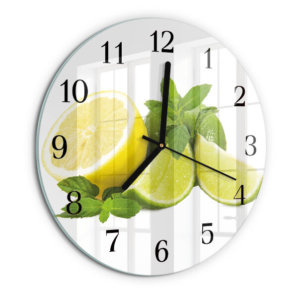 Orologio rotondo Menta al limone