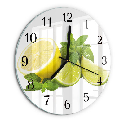 Orologio rotondo Menta al limone