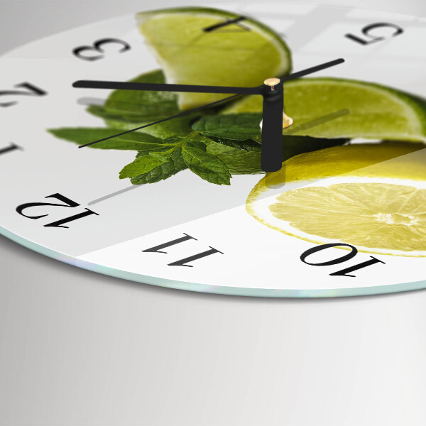 Orologio rotondo Menta al limone