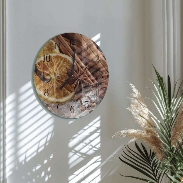 Orologio rotondo Cannella e anice